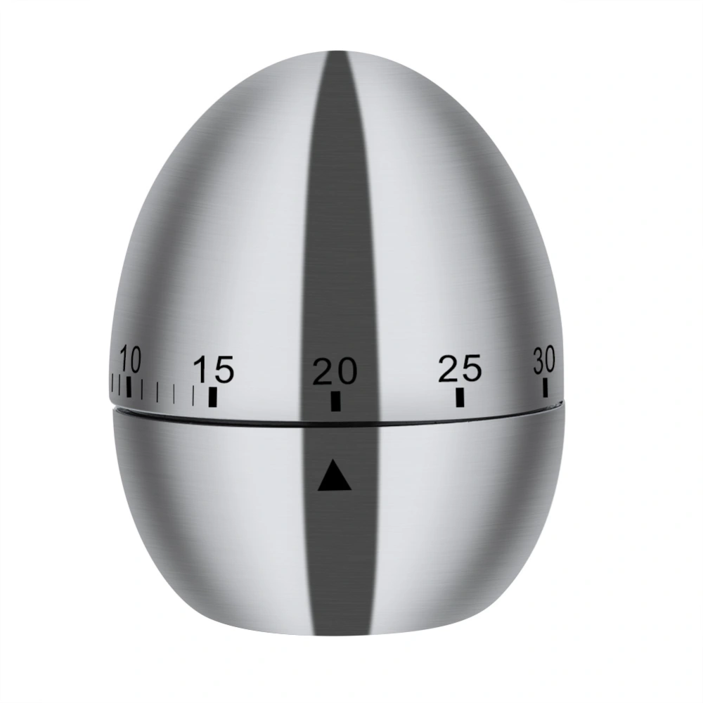 Stainless Steel Boild Egg Shape Alarm Timer Cooking Tool Kitchen