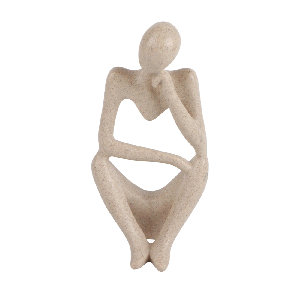 Abstract Character Figurines Thinker Desk Decor Home Decoration Ornament