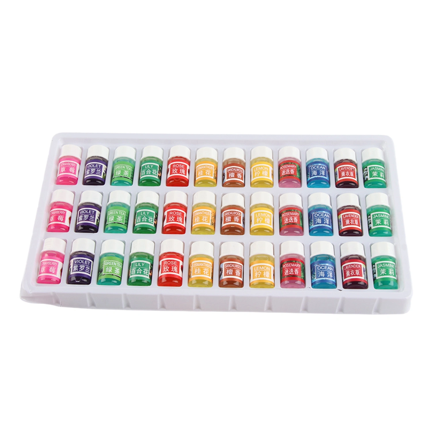 36pcs Set 3 ML Water Soluble Natural Fragrance Essential Oil for for Aromatherapy Humidifier