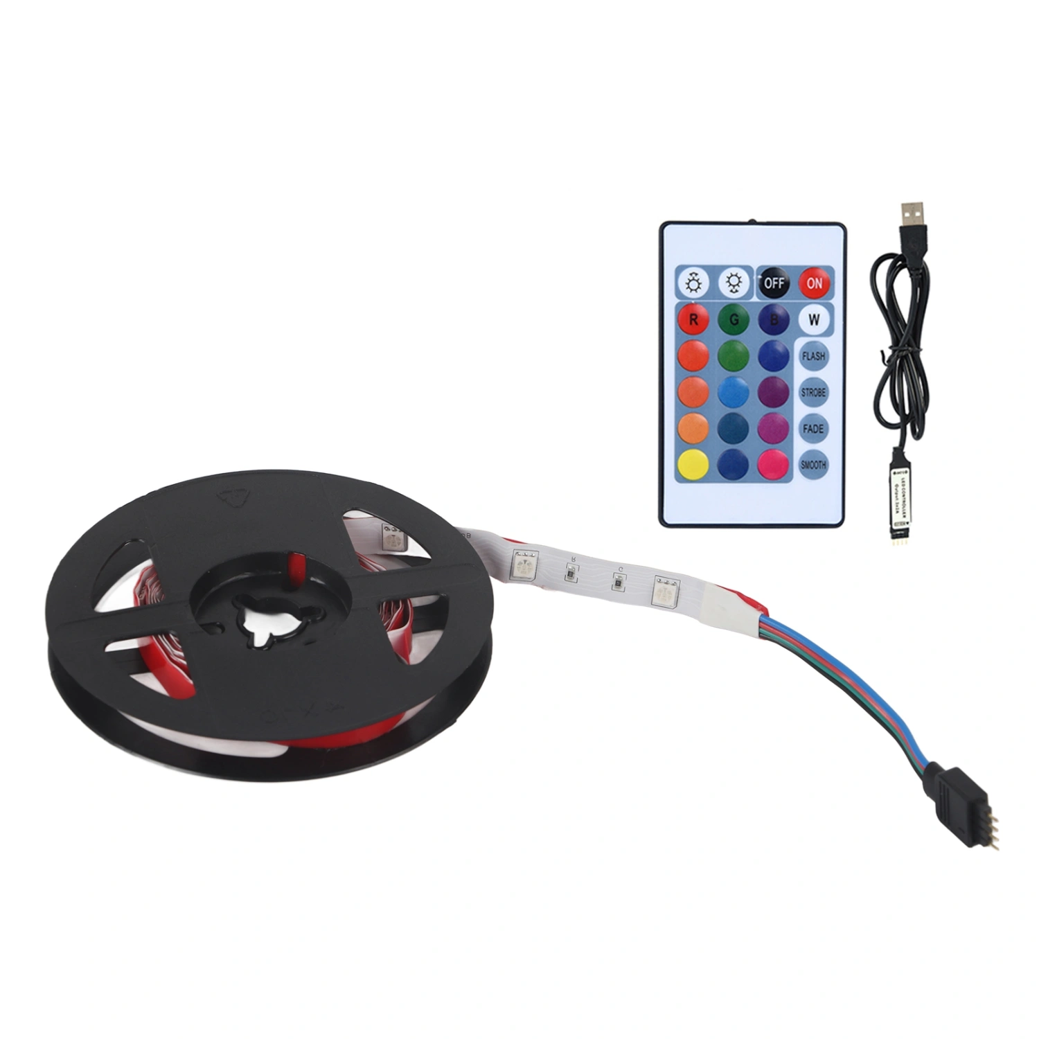 DC 5V USB Led Strip 5050 RGB Flexible LED for TV Backgrounds Light 1m 30 Led