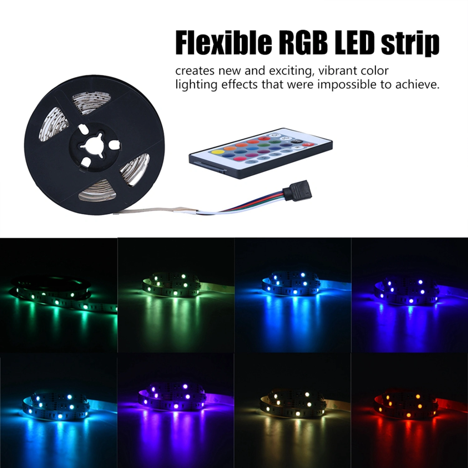 DC 5V USB Led Strip 5050 RGB Flexible LED for TV Backgrounds Light 1m 30 Led