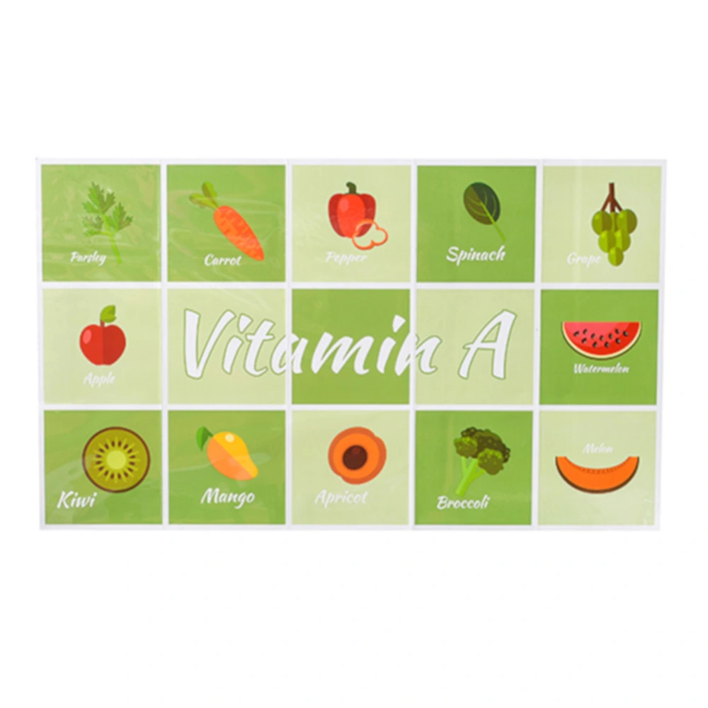 1Pc Kitchen Tile Sticker Anti Oil Self Adhesive DIY Multiple Wall Decal for Home Decor(Fruits)