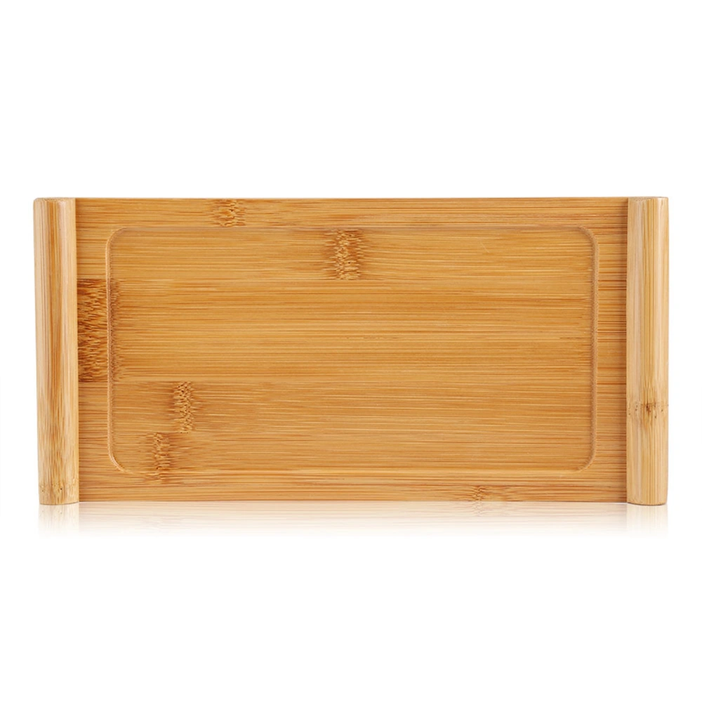 Bamboo Tea Tray Cup Plate Food Dessert Serving Tray Kung Fu Tea Accessory