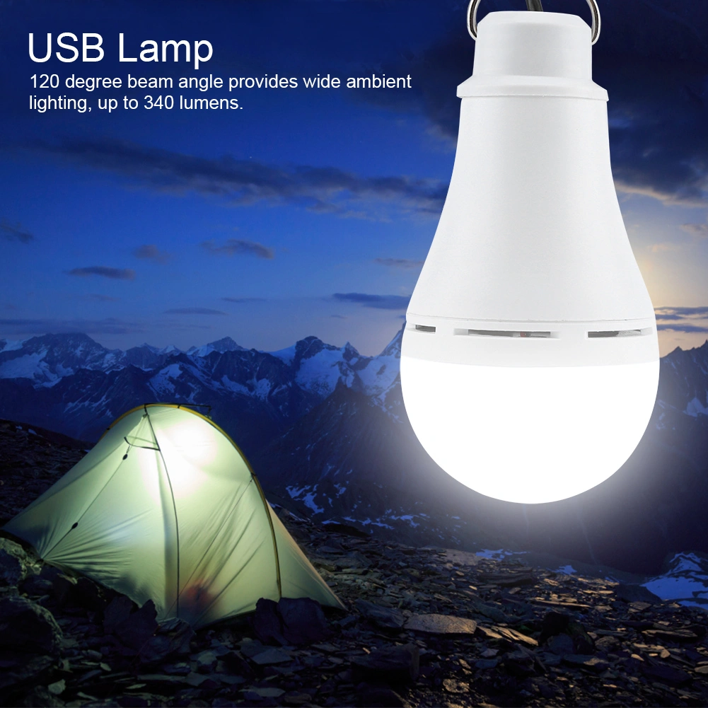 Outdoor Portable USB LED Light Bulb Dimmable Night Lamp for Camping Emergency
