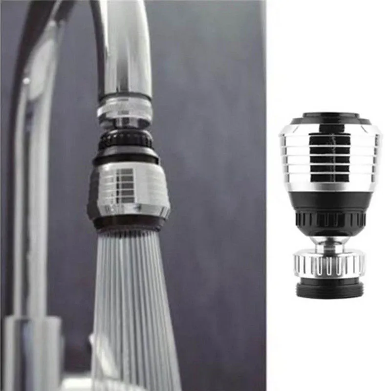 Filter Water Faucet Head Stainless Steel 360° Swivel Faucet Tap Adapter