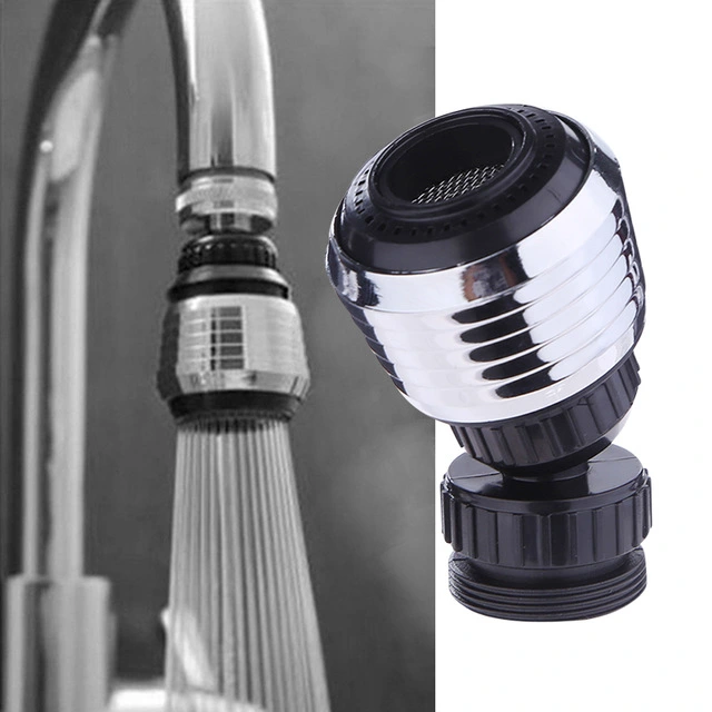 Filter Water Faucet Head Stainless Steel 360° Swivel Faucet Tap Adapter