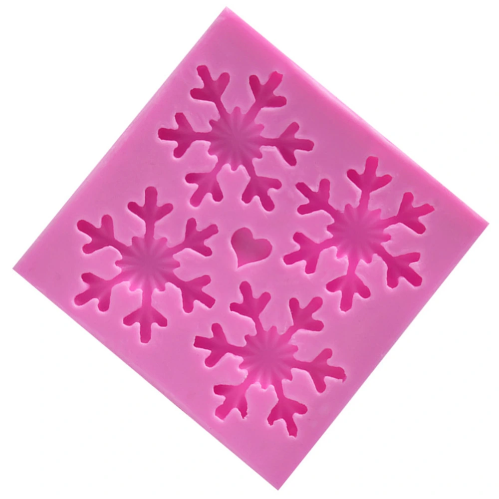 Food Grade Silicone Baking Mold Christmas Snowflake Cake Biscuits Cookies Mould Kitchen Tool