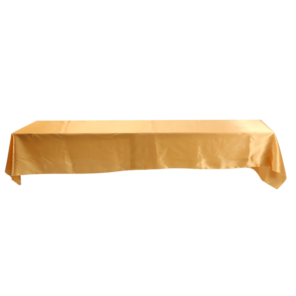 145x320cm Rectangle Tablecloth Table Cover Stain resistant Banquet Wedding Party Decor Gold