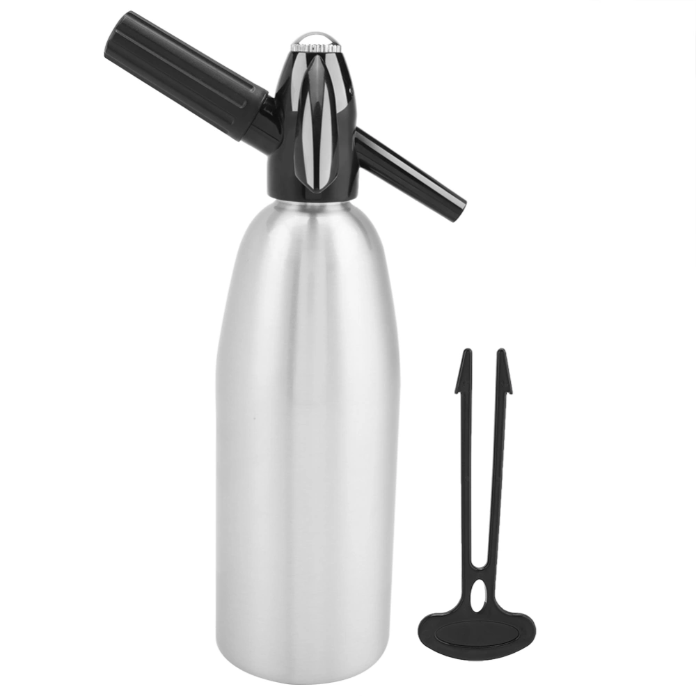 Fashionable Attractive Alloy Soda Water Bottle Cup with Pressure Regulator(Silver)