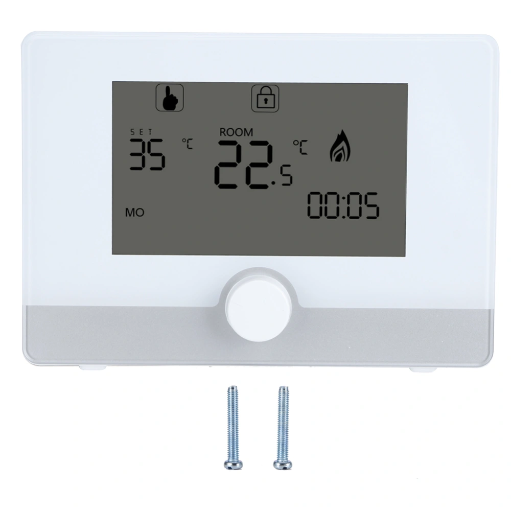 Programmable Thermostat Temperature Controller for Wall hung Boiler Heating System Black