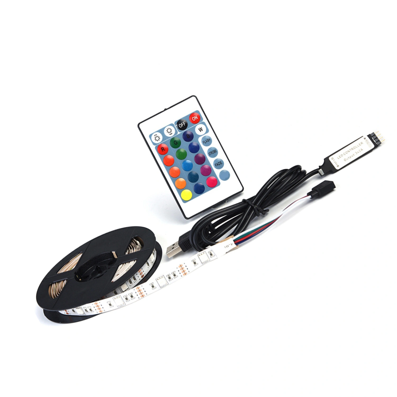 DC 5V USB Led Strip 5050 RGB Flexible LED for TV Backgrounds Light 2m 60Led