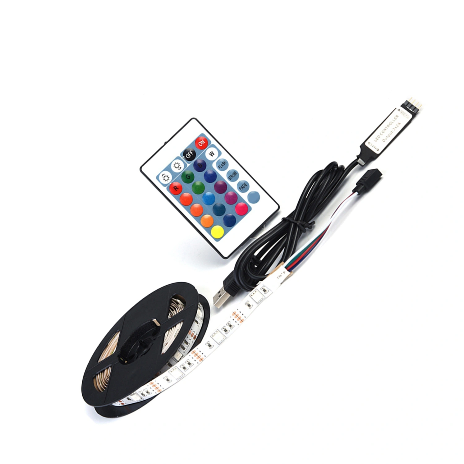 DC 5V USB Led Strip 5050 RGB Flexible LED for TV Backgrounds Light 2m 60Led