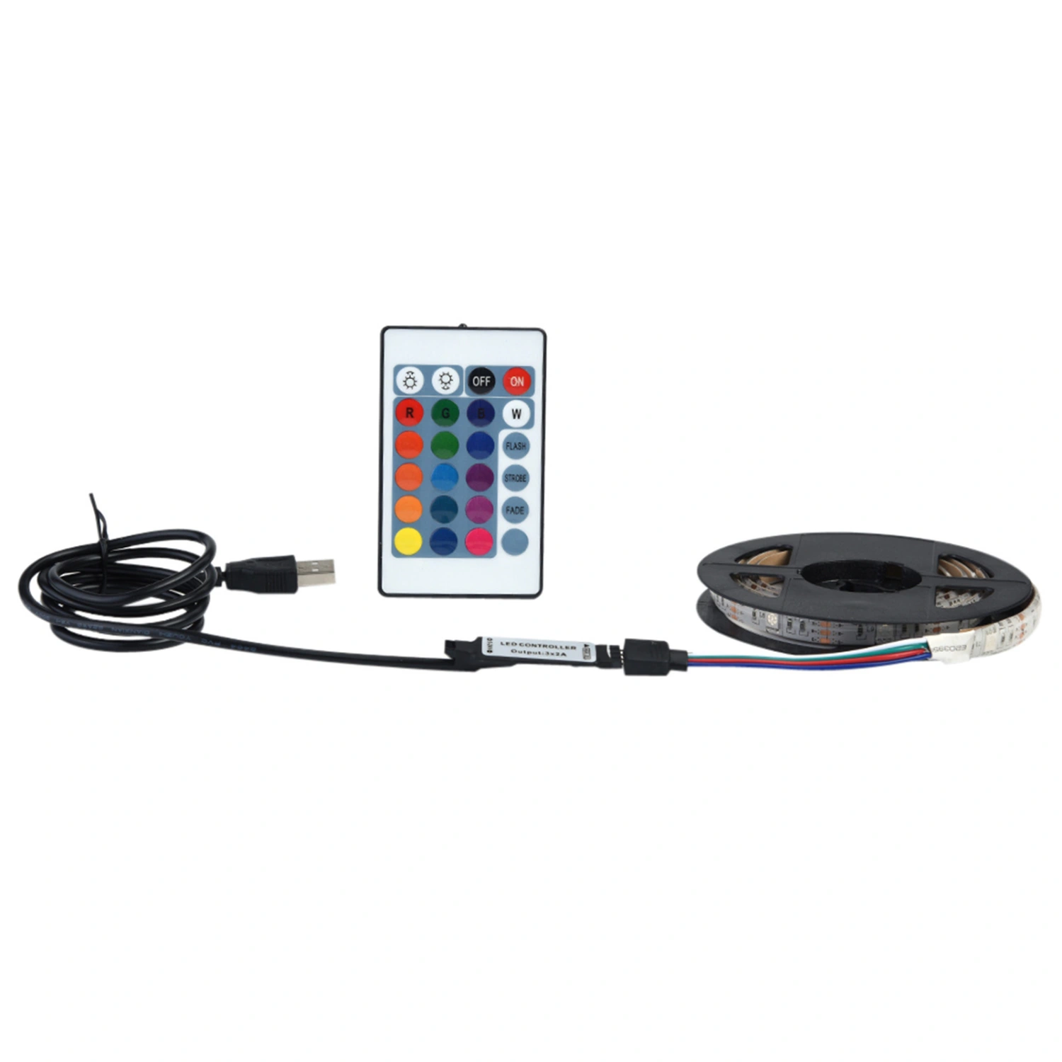 DC 5V USB Led Strip 5050 RGB Waterproof Flexible LED for TV Backgrounds Light 1m 30 LED