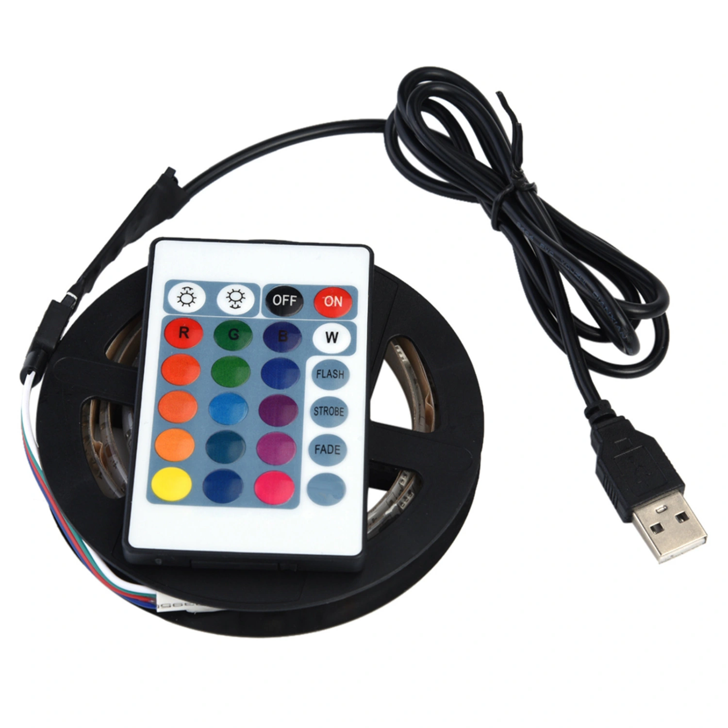 DC 5V USB Led Strip 5050 RGB Waterproof Flexible LED for TV Backgrounds Light 1m 30 LED