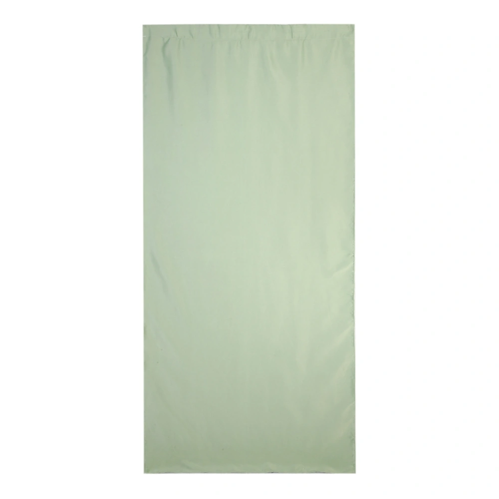 Pure Color Solid Door Window Curtain Lined Blackout Drape for Bedroom Living Room(green)