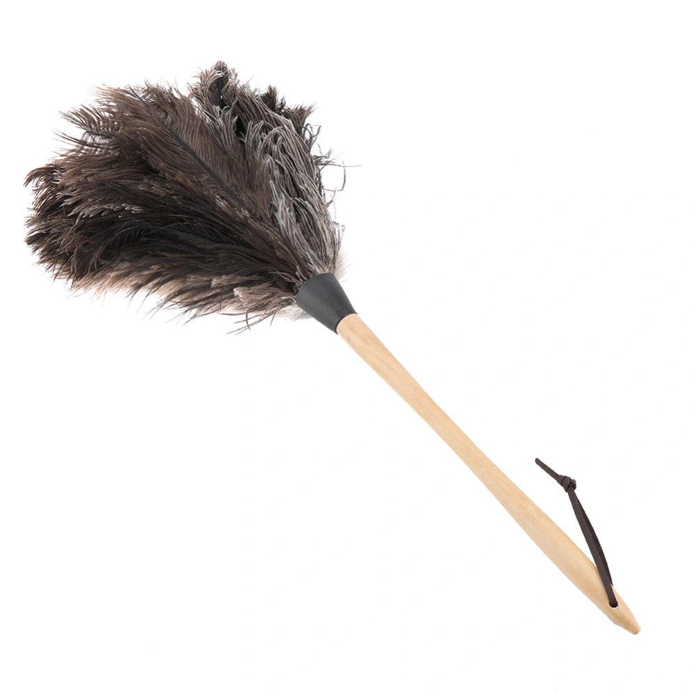 Handmade Washable NOn electrostatic Ostrich Feather Duster with Wooden Handle Household