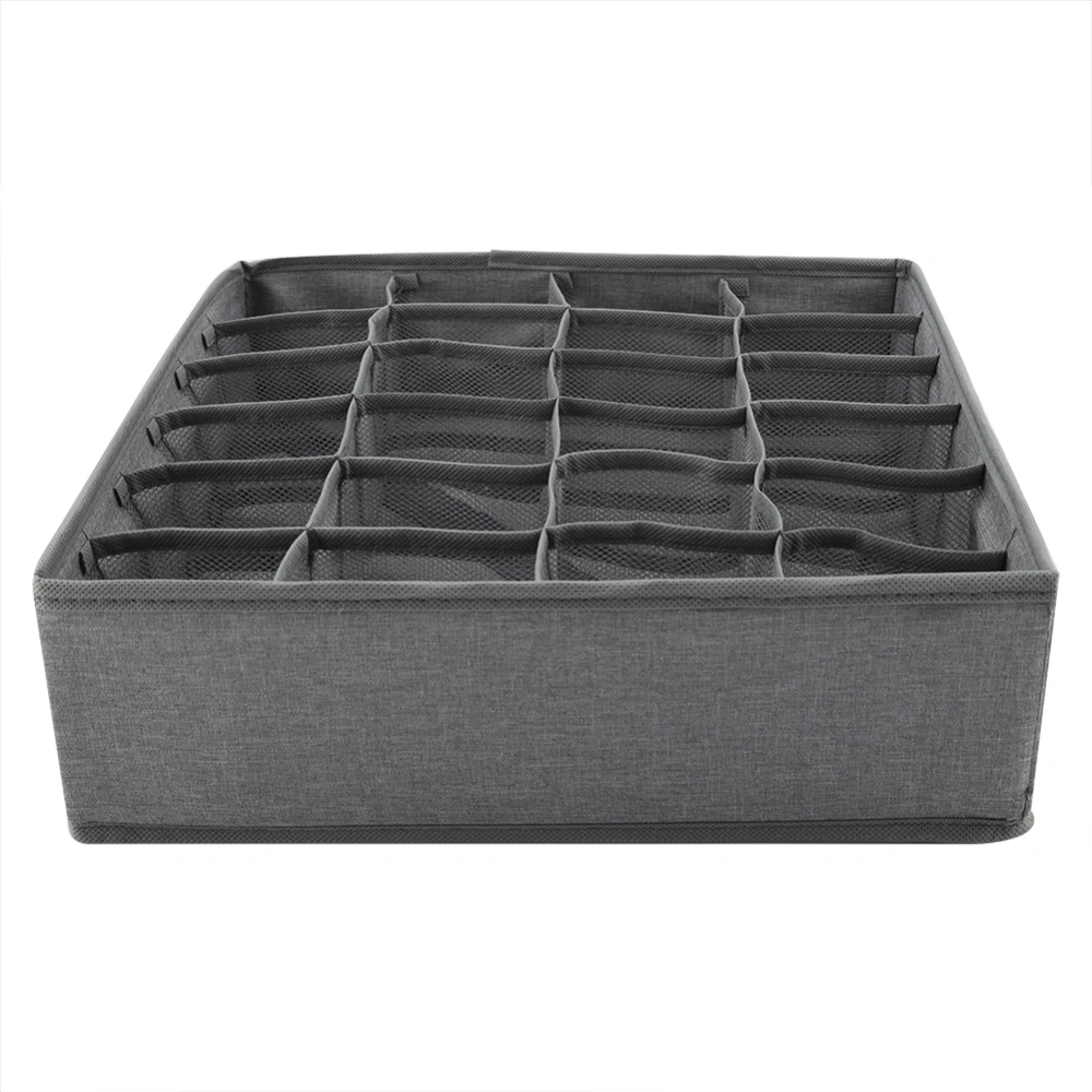 Underwear Divider Closet Organizer Bra Ties Socks Container Storage Boxes Light Grey