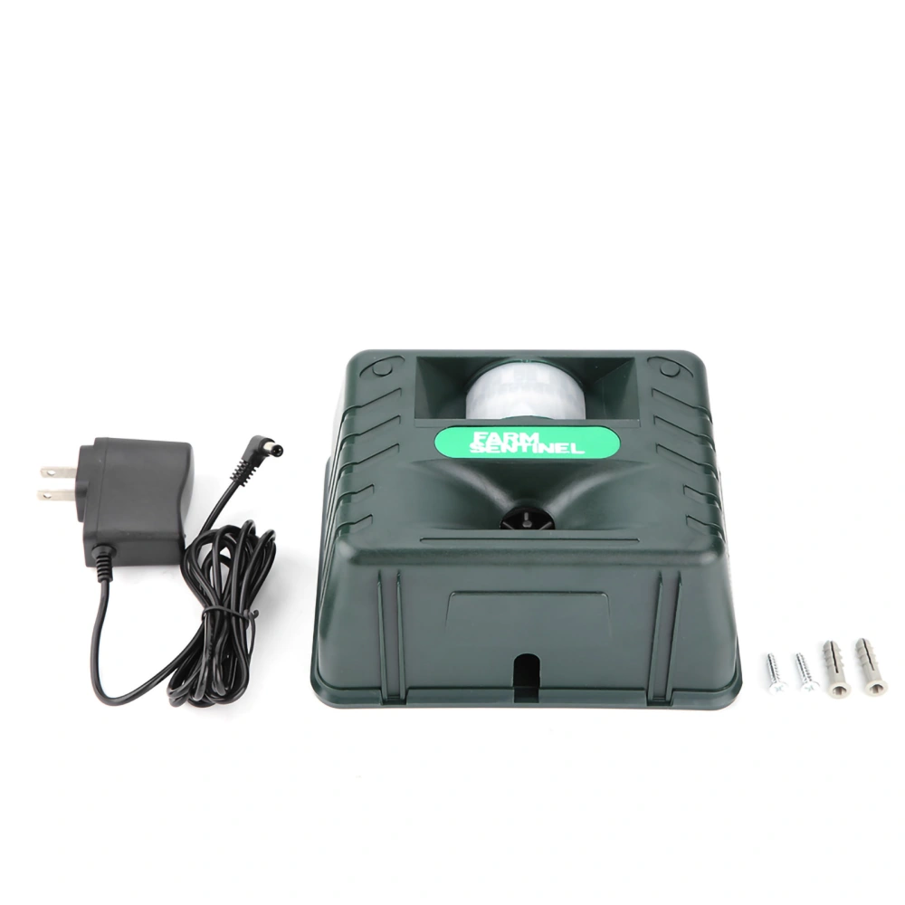 Ultrasonic 4 Alarm Sounds Electronic Pest Repellent for Bird Wild Animals Outdoor US 110V