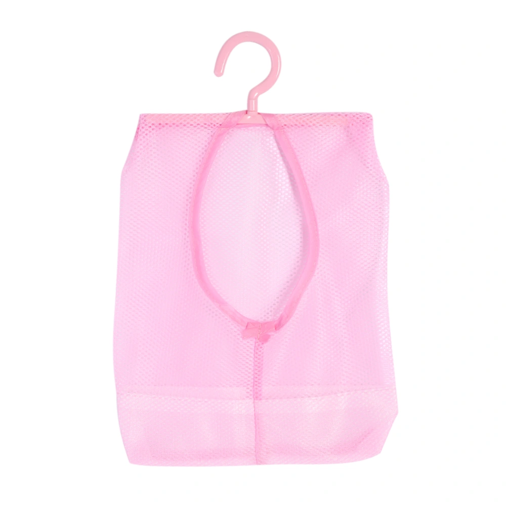 Multi Purpose Hanging Mesh Storage Bag for Socks Stockings Bra Underwear Bathroom Pink