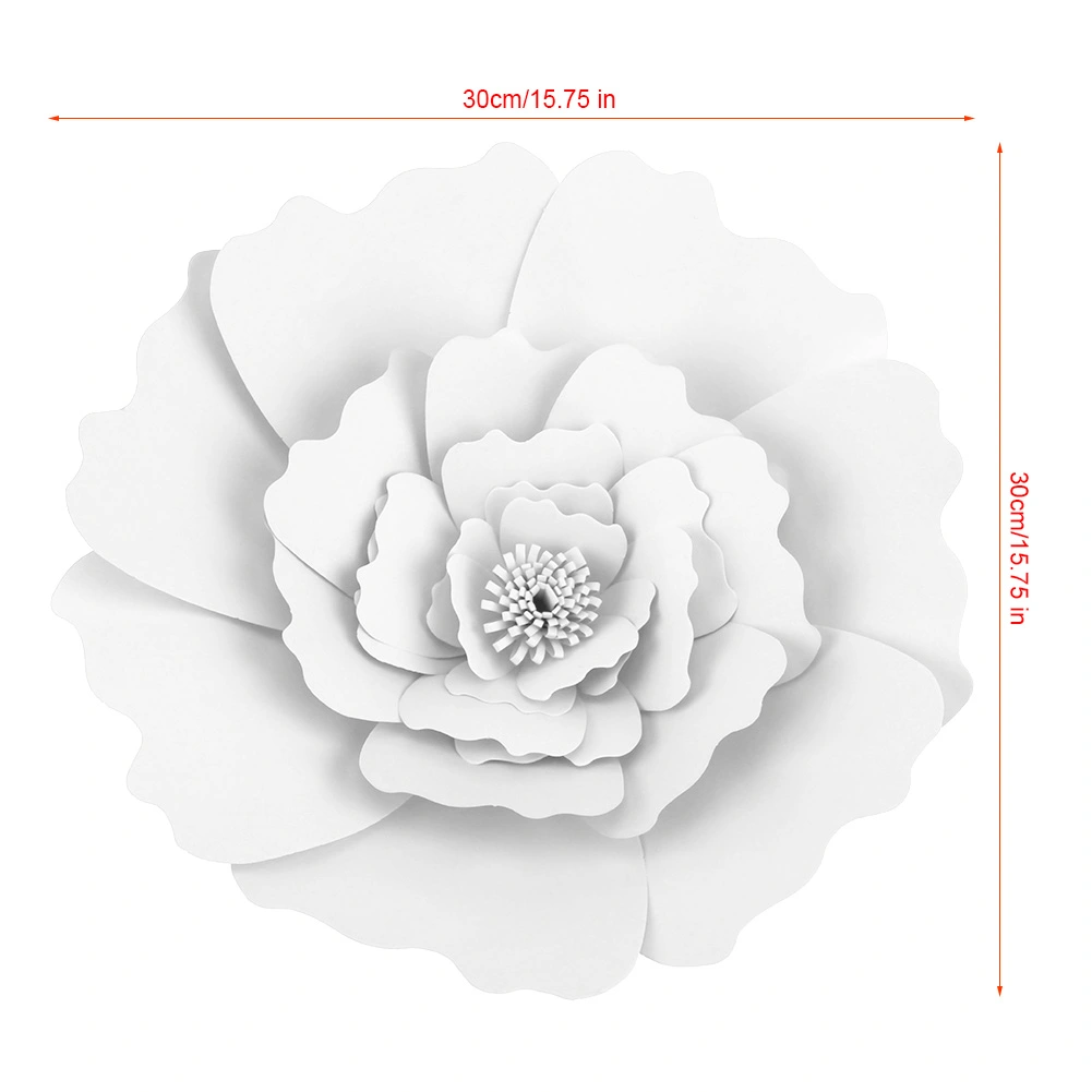 DIY Beautiful Tissue Paper Flower Decoration for Birthday Wedding Party White