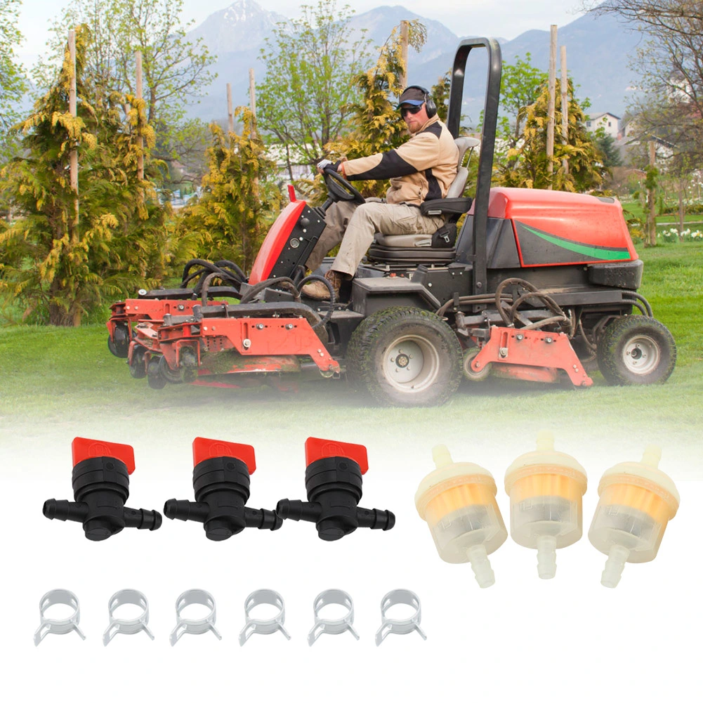 Fuel Gas Tank Shut Off Valves Filters Clamps Garden Brush Cutter Lawnmower Accessory