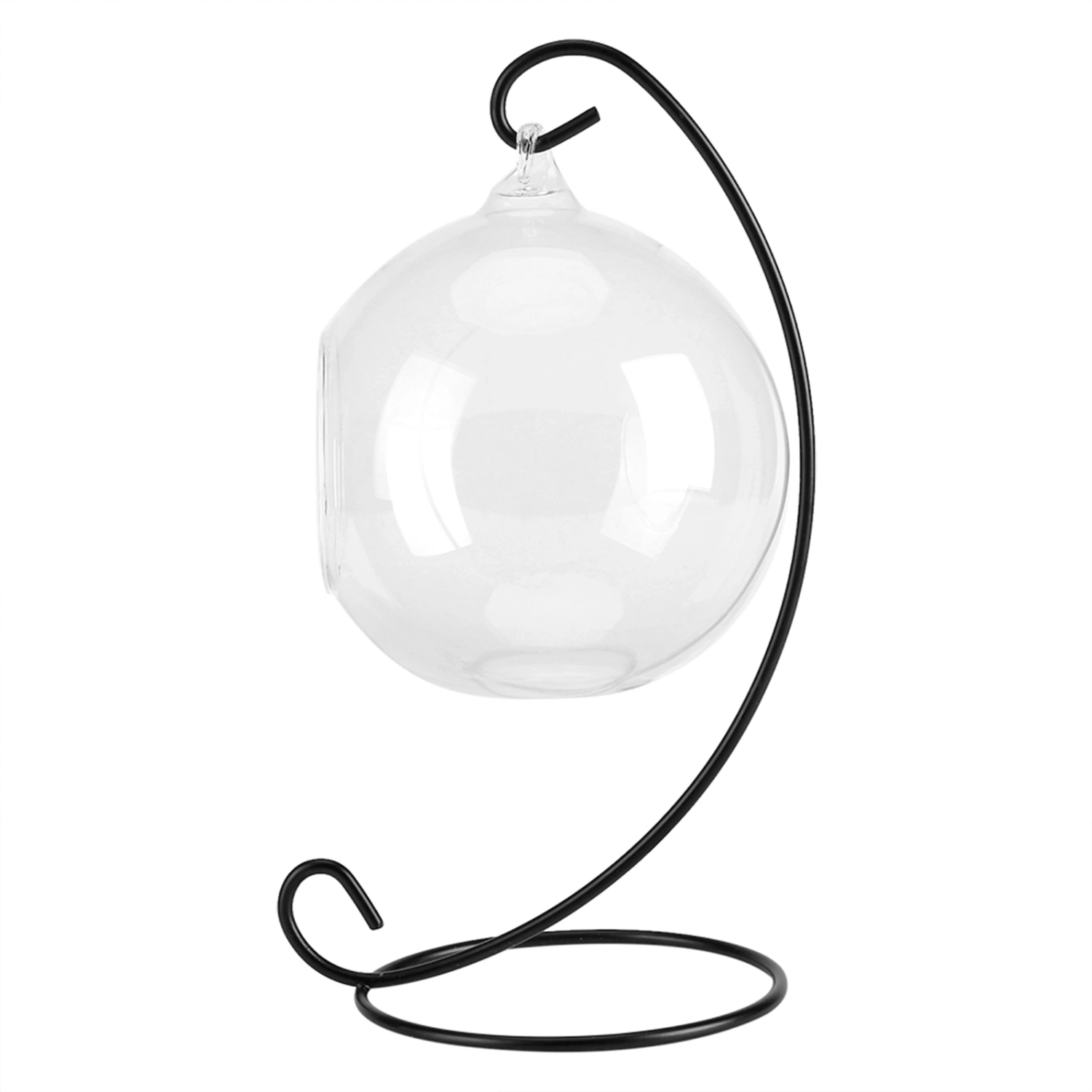 Hanging Glass Vase Large Terrarium with Frame for Air Plants Succulent Planters