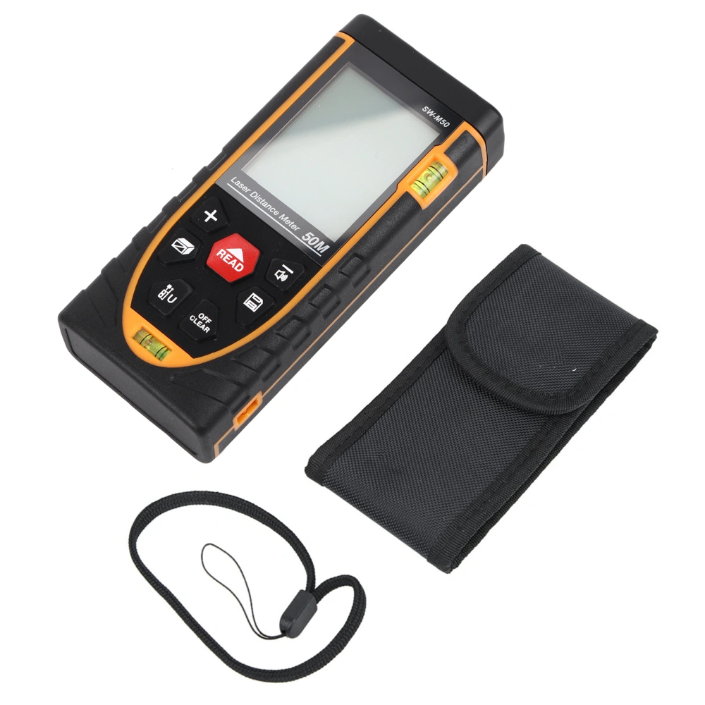 SNDWAY Handheld Digital Laser Distance Meter Self Calibration Length/Volume Measure Tool 40m