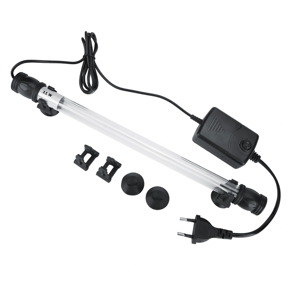 Submersible UV Light Sterilizer Waterproof Clean Green Algae Lamp for Aquarium Fish Tank (11W)