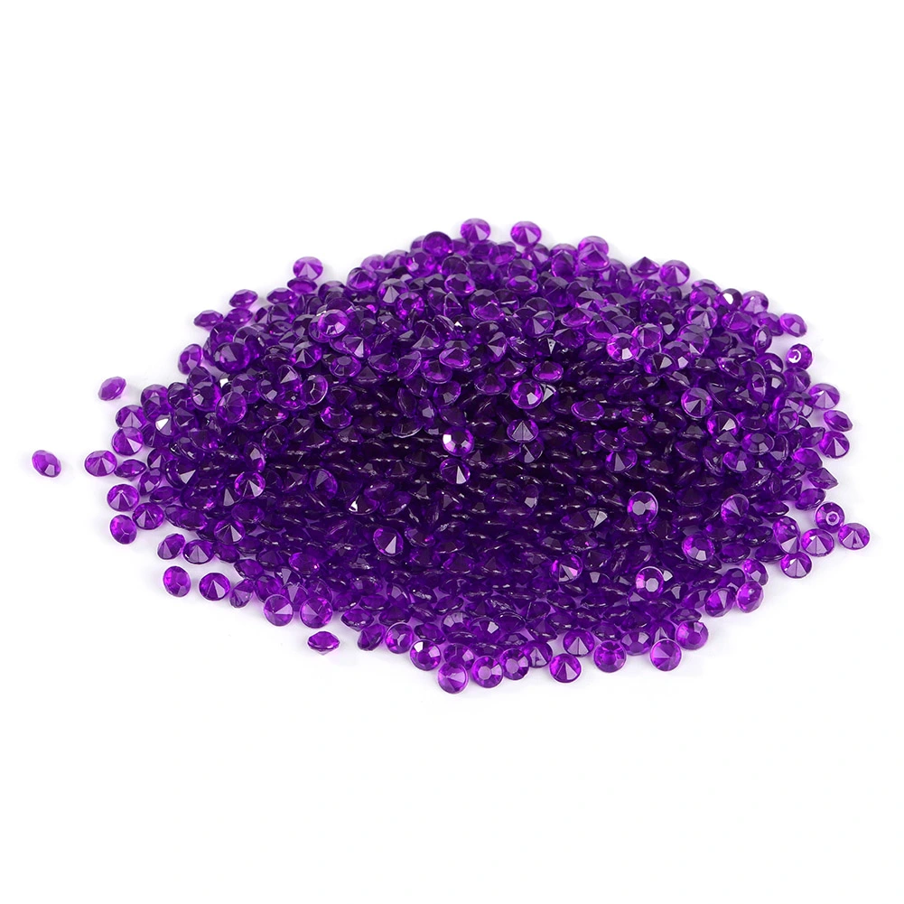 2000pcs Wedding Decoration Scatter Table Crystal Acrylic Confetti Party Decorations (Purple)