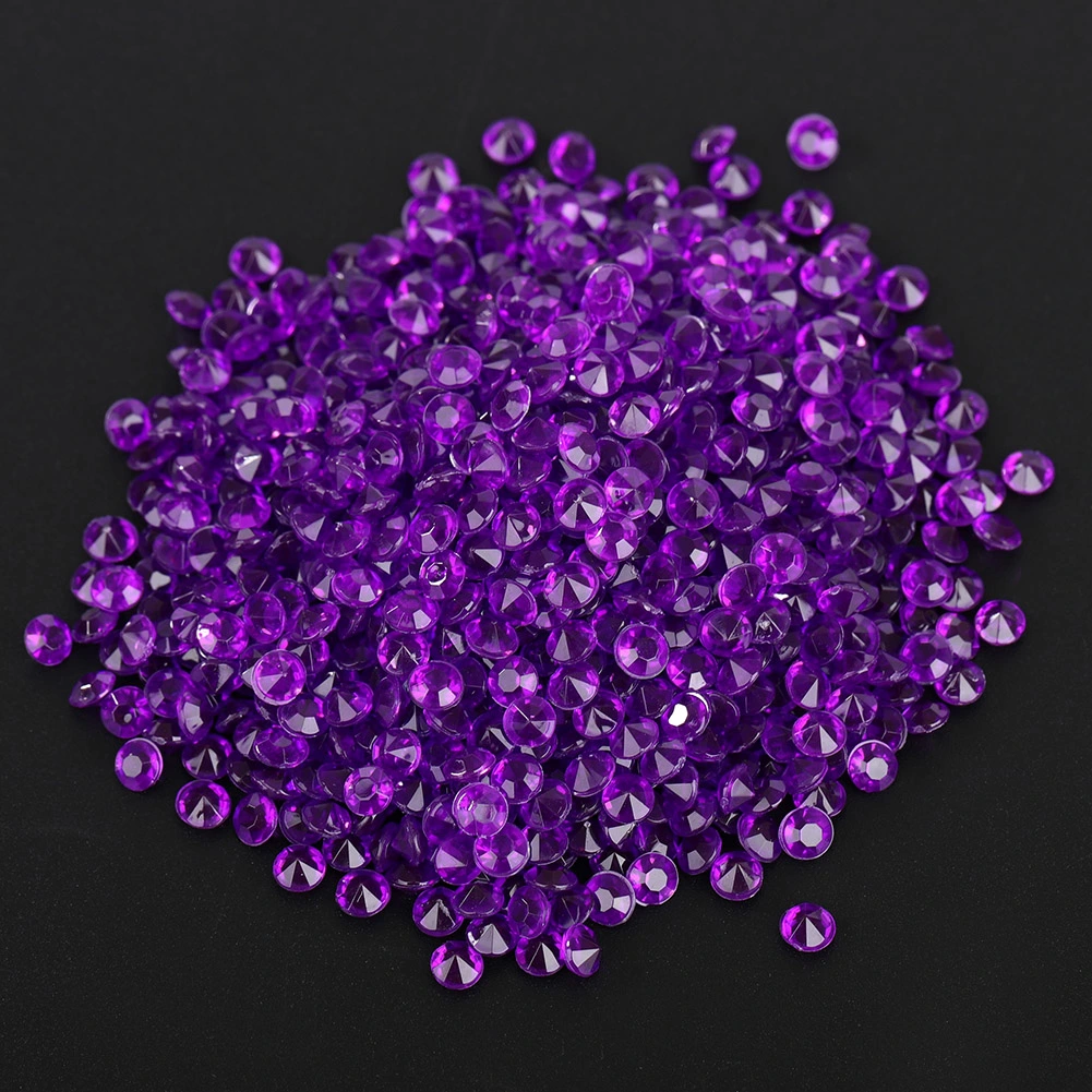 2000pcs Wedding Decoration Scatter Table Crystal Acrylic Confetti Party Decorations (Purple)