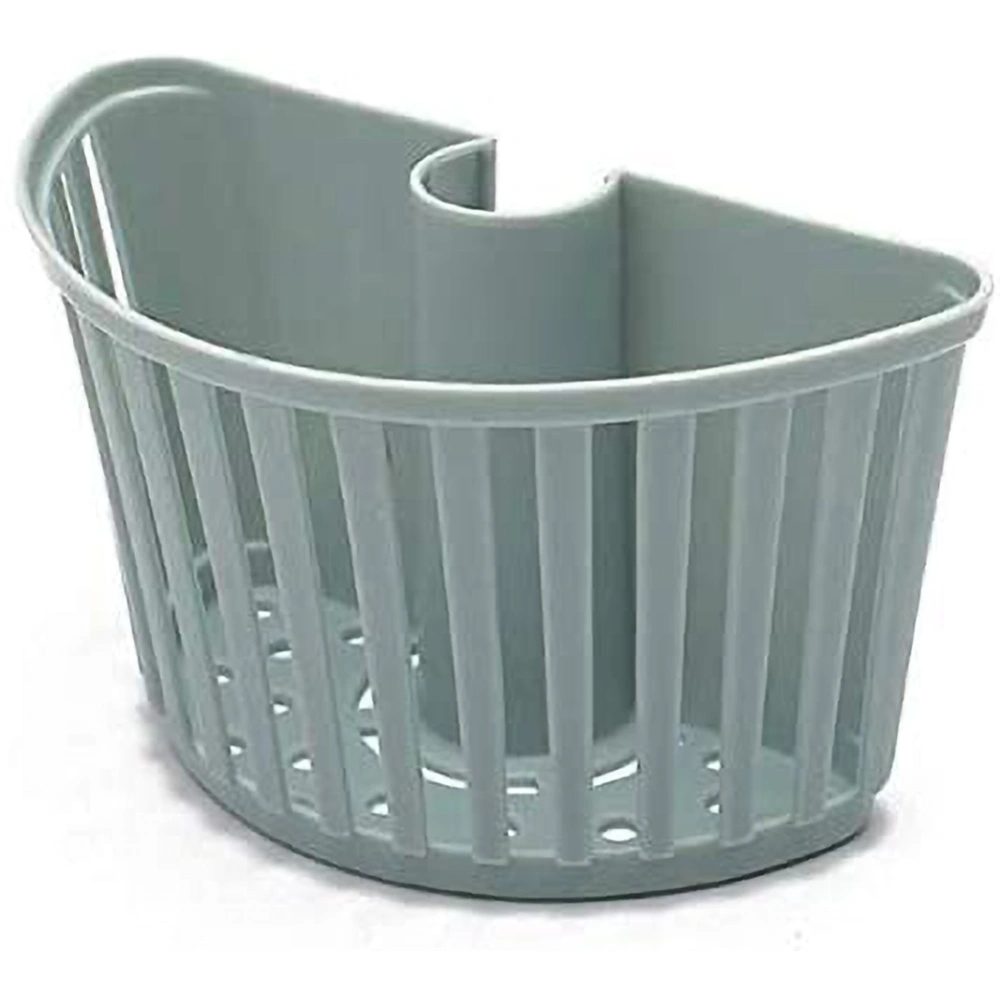 PP Plastic Bathroom Shower Bar Storage Basket Tray Holder Organizer Kitchen Accessory (Blue)