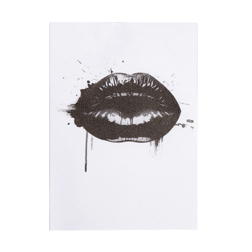 Black Lips Canvas Wall Art Printing Poster Living Room Home Office Decor Christmas Gift 13x18cm