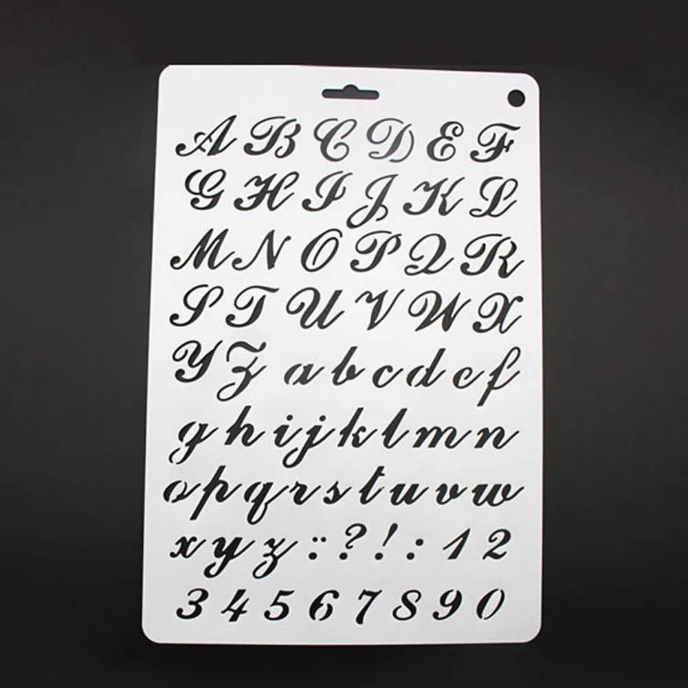 Alphabet and Number Stencils, Drawing Templates Mold, Art Craft Stencils