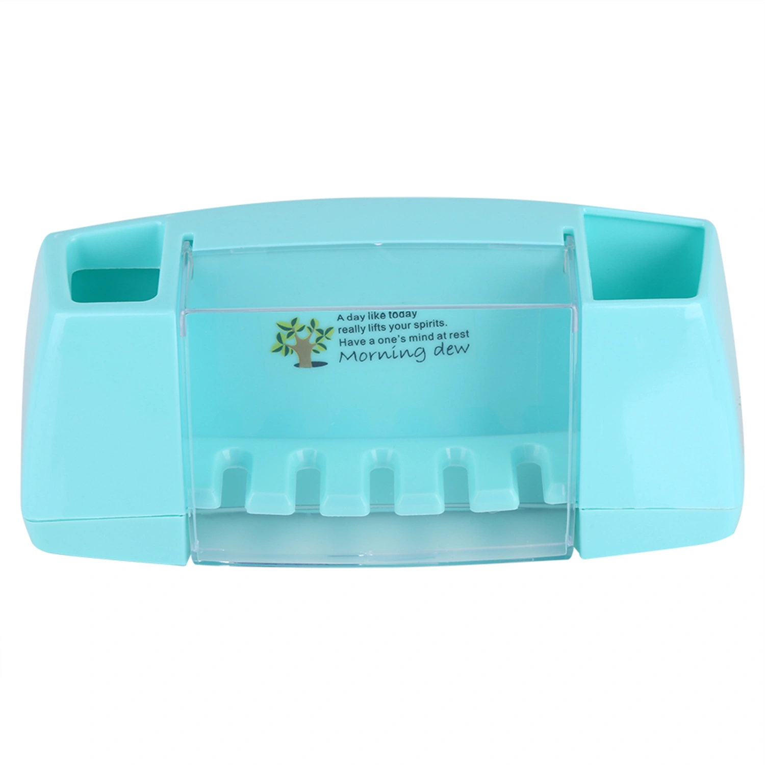Toothbrush Holder Storage Box Tooth Brush Holder Organizer Bathroom Blue
