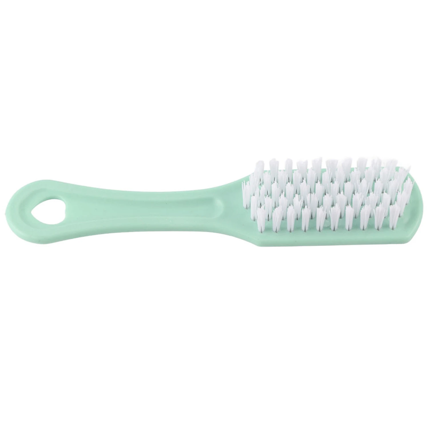 Multi functional Plastic Shoe Cleaning Brush Bushy Nylon Bristles Scrubber Washing Tool(Green)