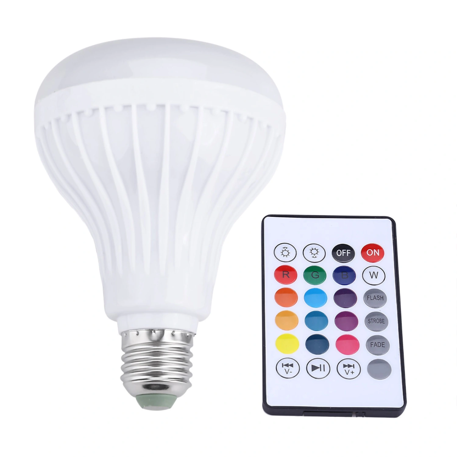 Wireless Bluetooth Speaker Bulb Light 12W LED RGB Smart Music Play Lamp Remote Control