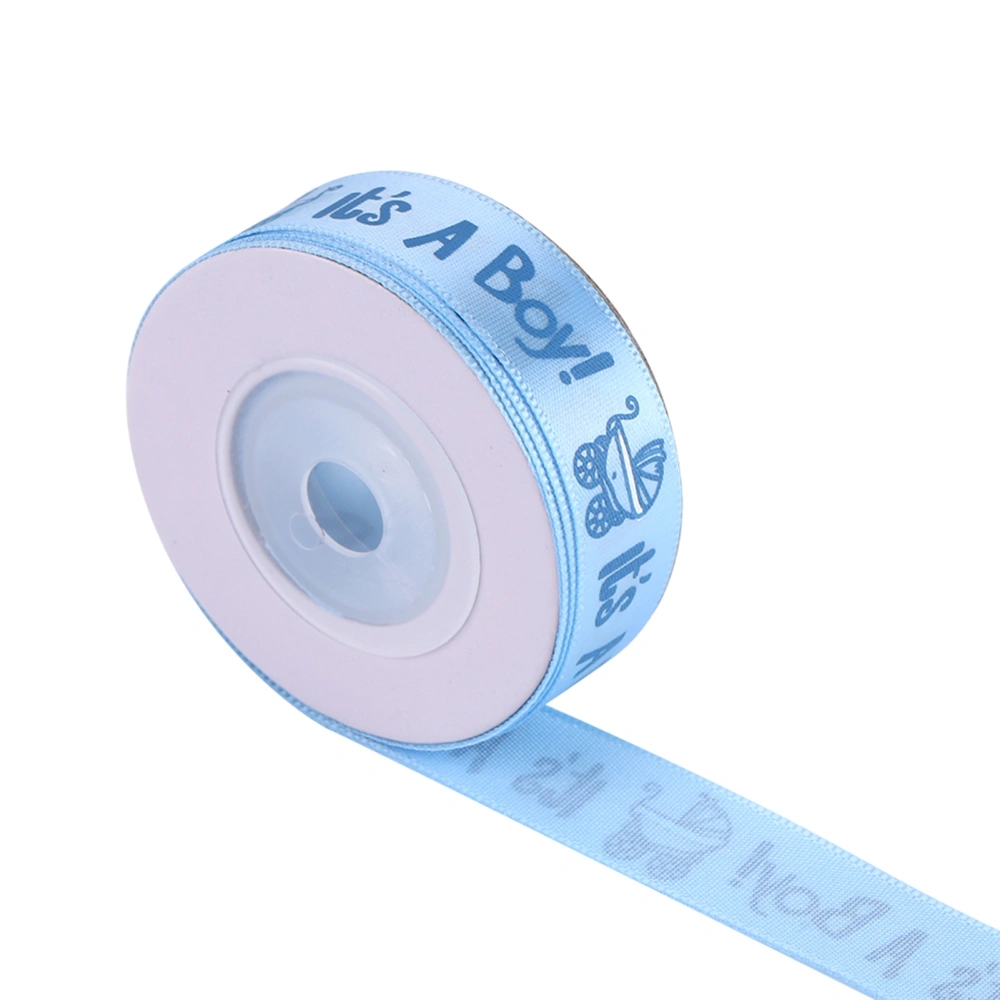 10Yards/Roll IT IS A BOY Baby Shower Christening Party Favor Gift Stain Ribbon Blue