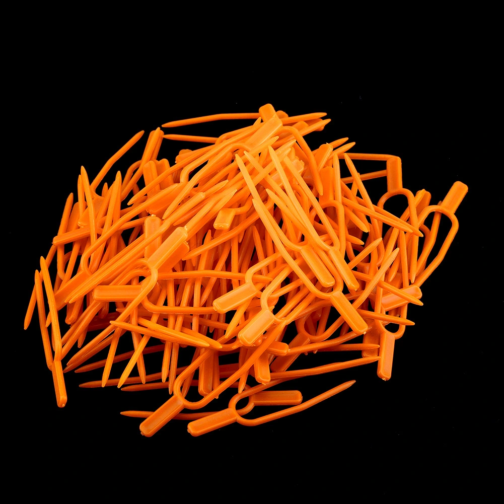 100Pcs Garden Plant Fixing Clips Resusable Stolon Melon Vines Securing Fixer Tool