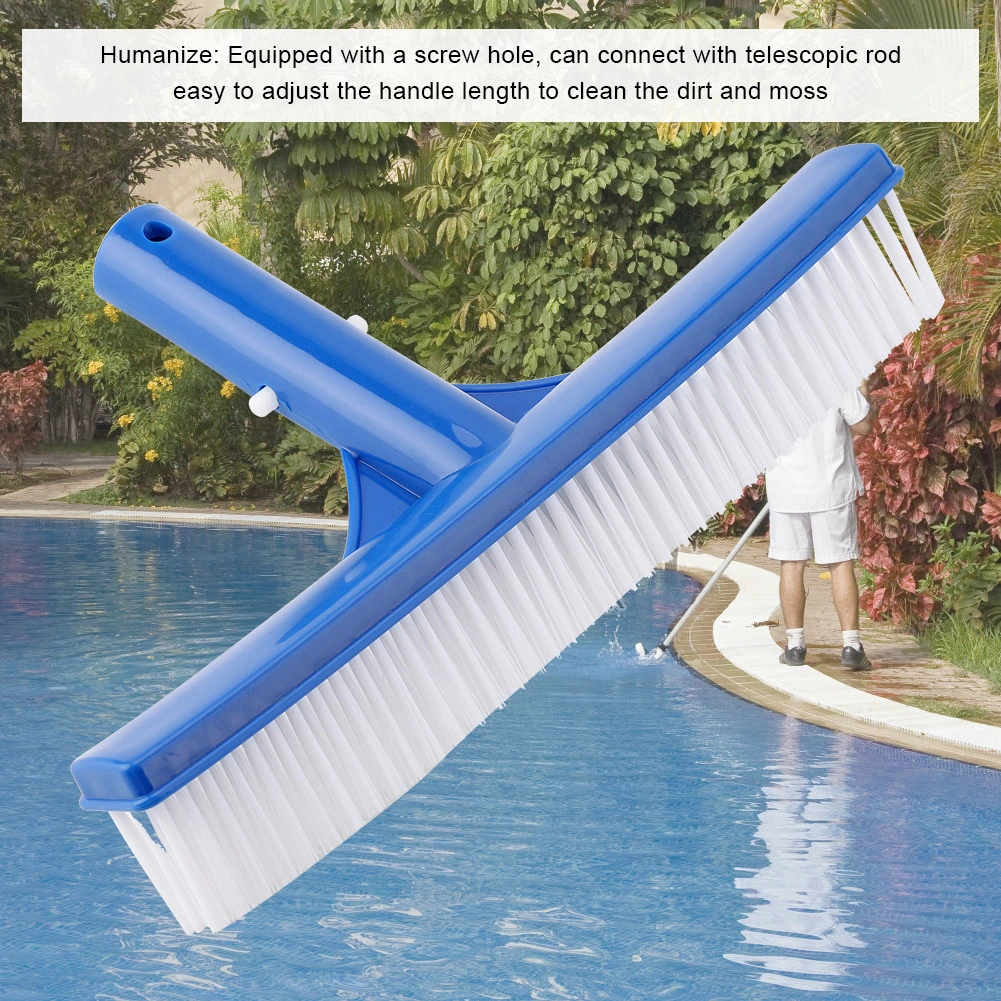 10in Plastic Swimming Pool Brush Cleaning Dirt Moss Pond Spa Hot Spring Tools Supplies