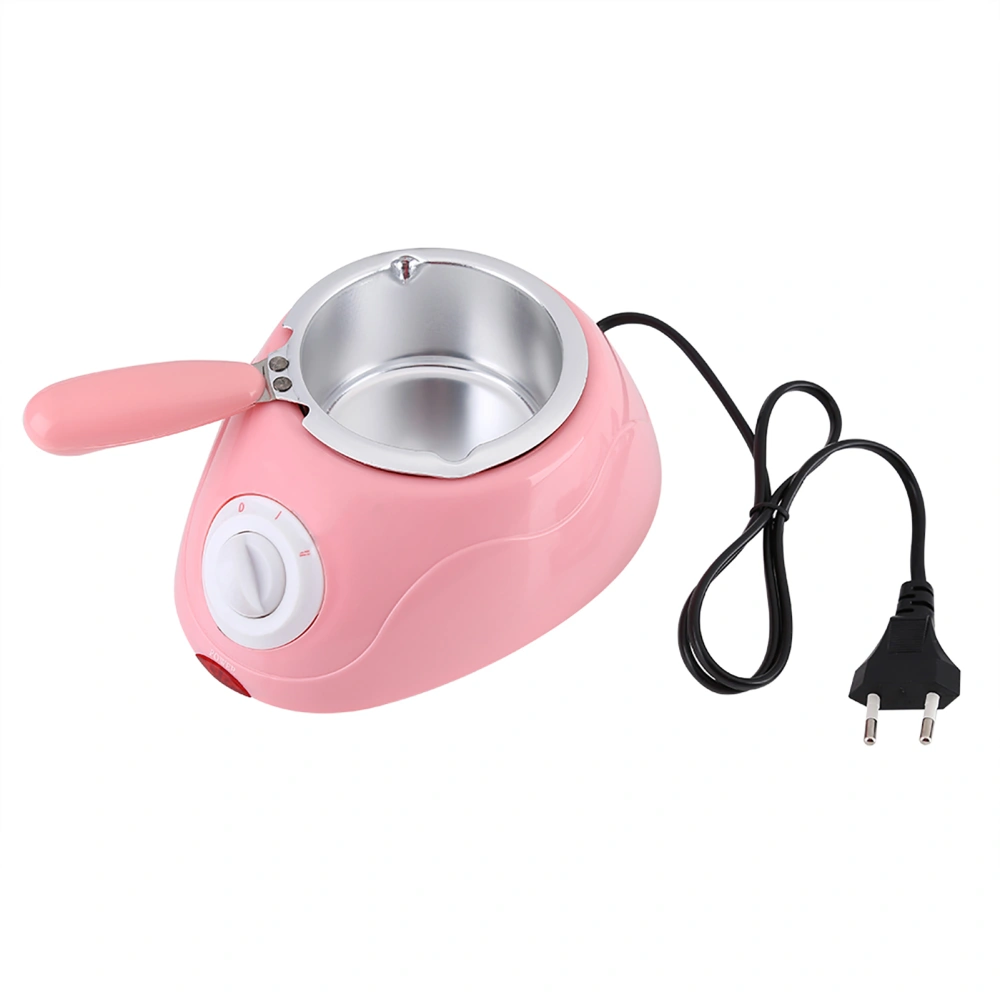 Electric Chocolate Candy Melting Pot Melter Machine Kitchen Tool with DIY Mould Set (Pink)