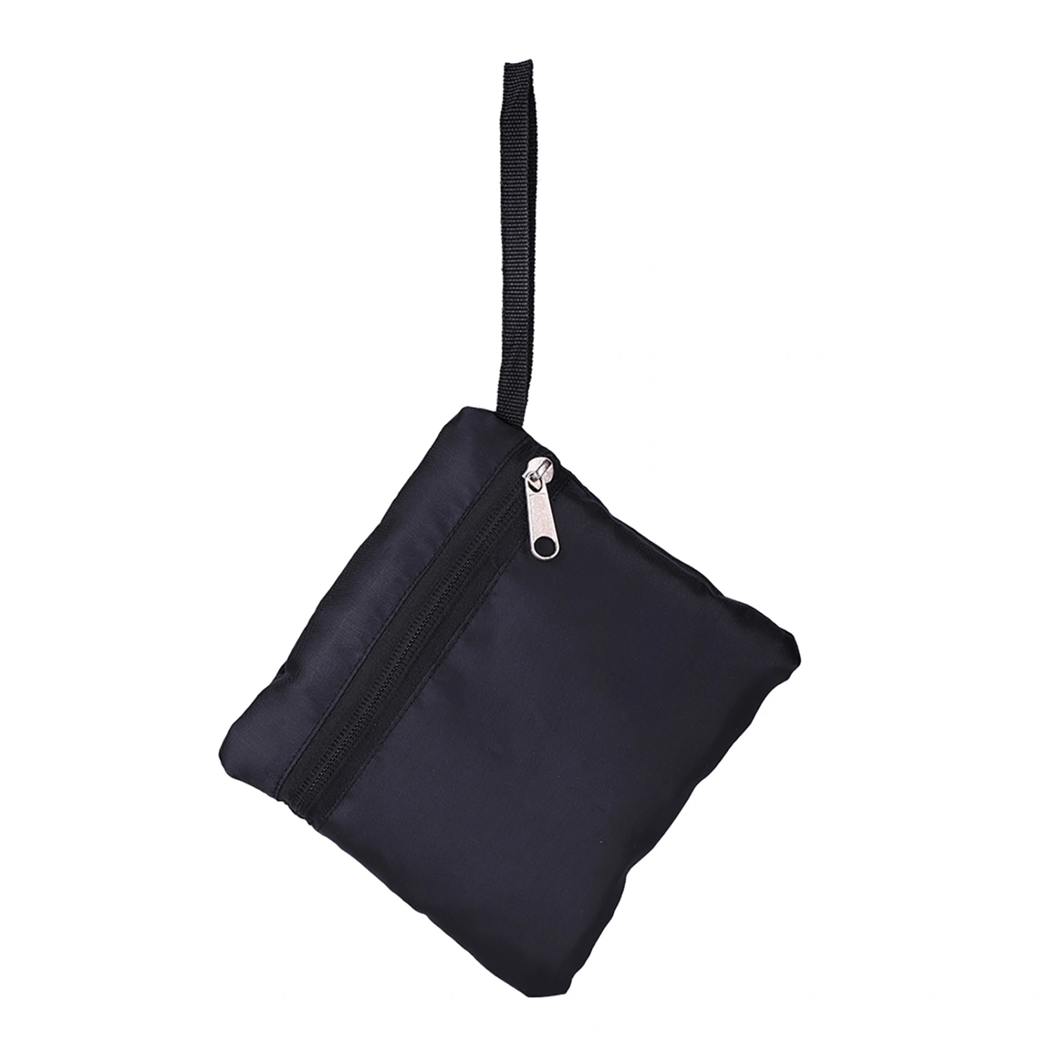 Portable Children Kids Mesh Drawstring Backpack Outdoor Beach Shell Toy Storage Bag (Black)