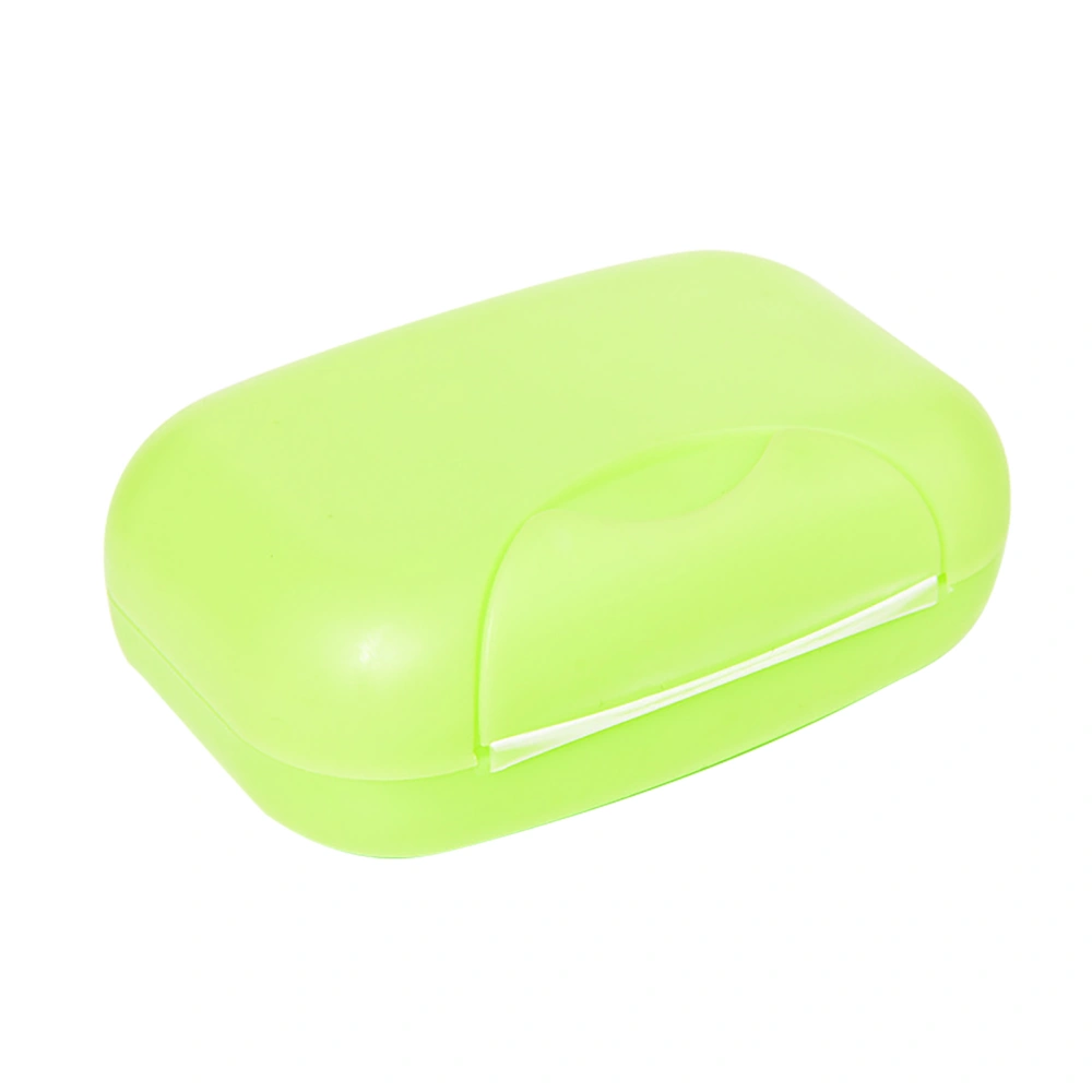 Travel Soap Container Waterproof Portable Bar Soap Case Holder Leakproof Soap Box for Home Hotel Green