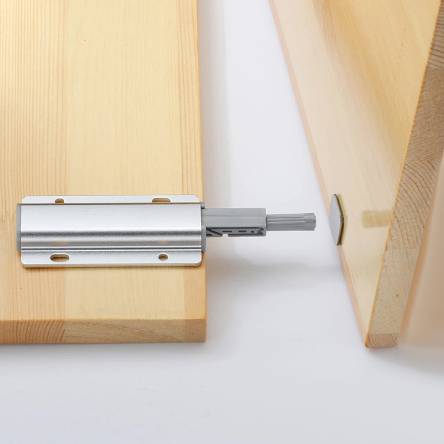 Cupboard Drawer Cabinet Door Latch Push to Open System Damper Buffer Catch No Handle Silver