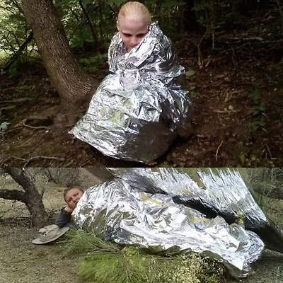 Emergency Blanket Solar Insulating Foil Thermal Heat Survival Rescue Blanket