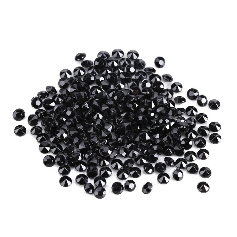 1000Pcs/Bag 4mm Clear Acrylic Beads Vase Filler Wedding Party Decor DIY Accessories Black