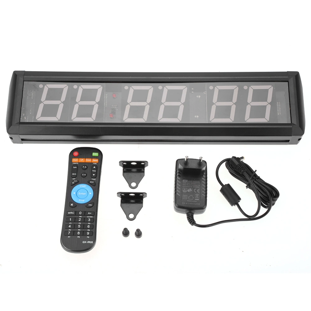 2.3' Programmable LED Interval Timer Big Stopwatch Home Gym Fitness Clock Desk Decor