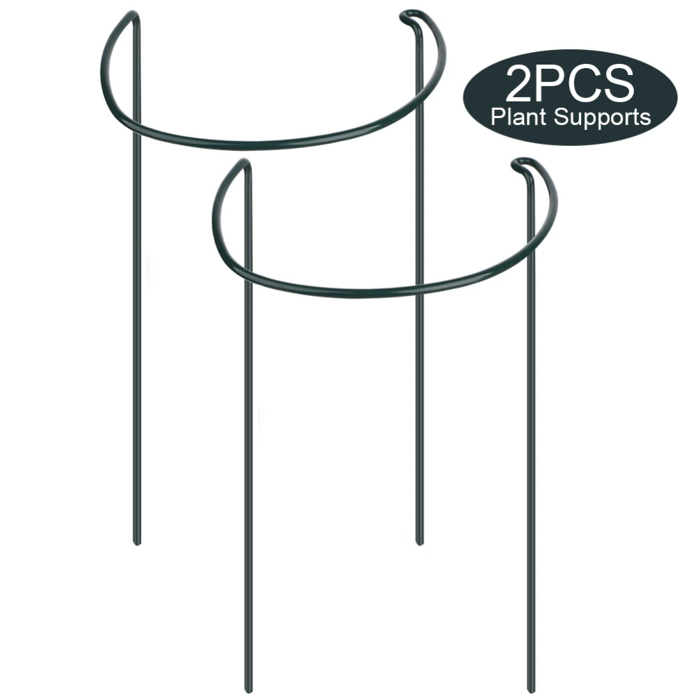 Plant Support Plant Stake Half Round Plant Support Ring Garden Flower Support Plant Support Stakes for Indoor Plants