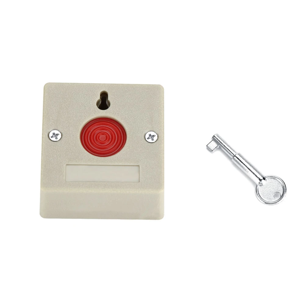 DC 24V Wired Safe Security Plastic Family Office Mini Emergency Alarm Panic Push Button