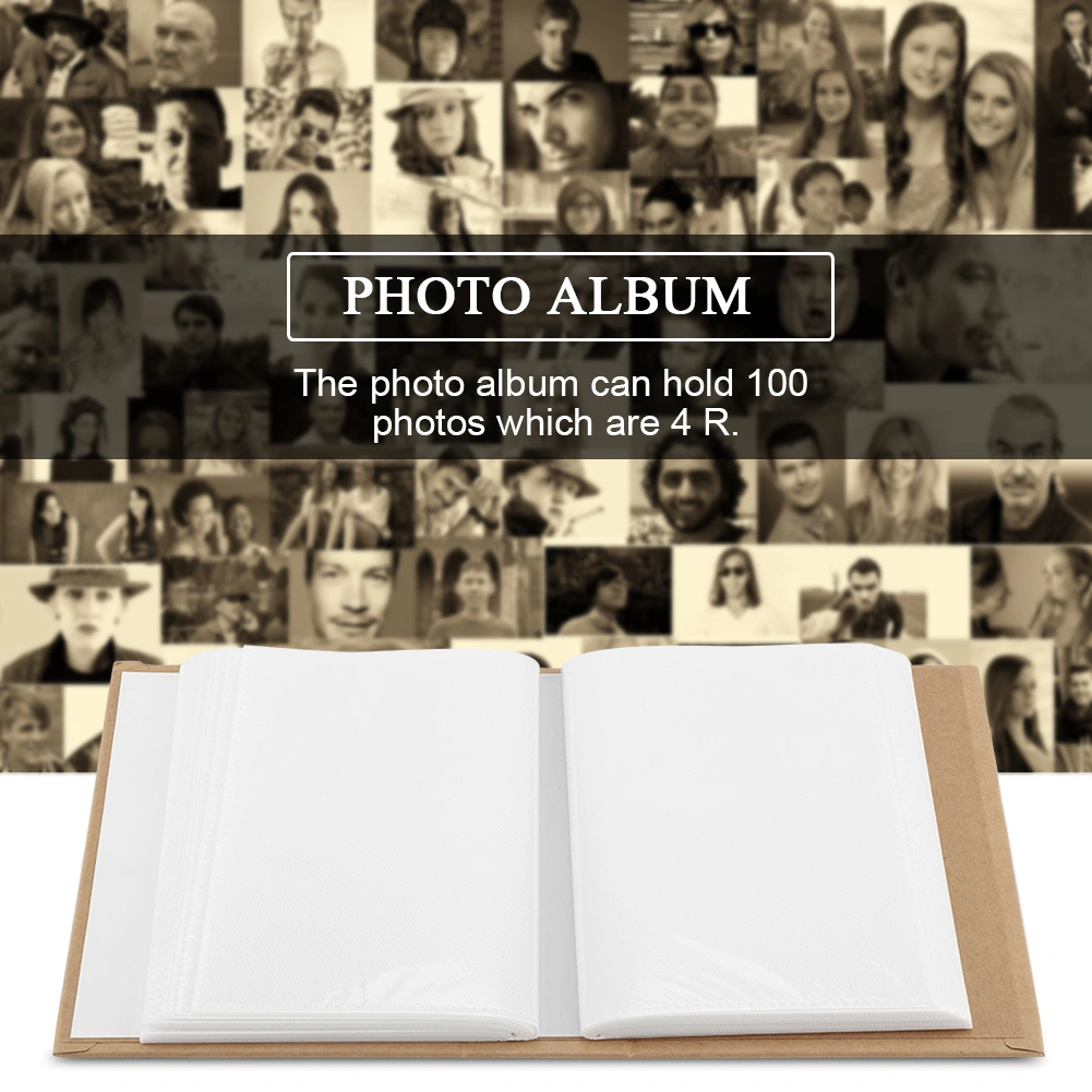 Photo Album Picture Holder Storage for Holiday Travel Graduation Photograph(Foot)
