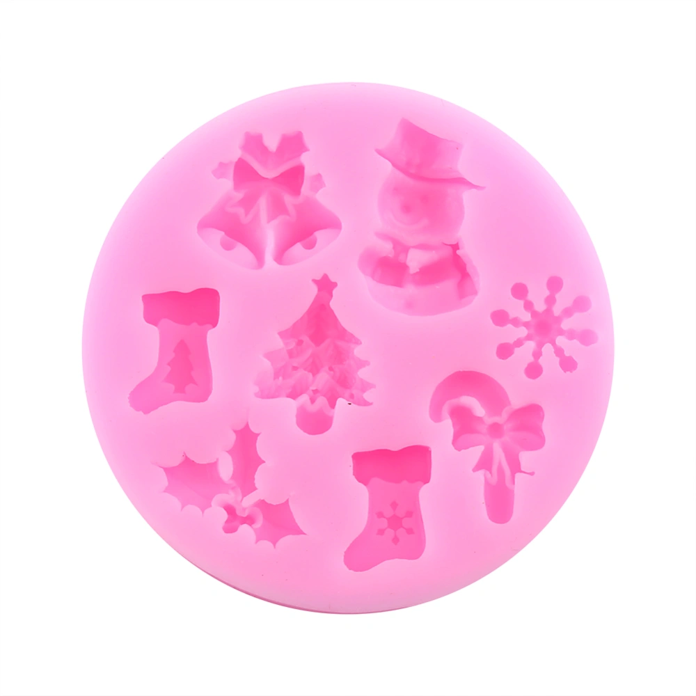 Silicone Fondant Mould Christmas Cake Mold Chocolate Baking Sugarcraft Decor HOT